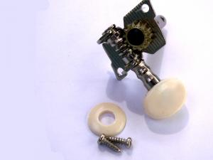 1 UKULELE GUITAR OR BANJO BOTTOM MACHINE HEAD WHITE BUTTON